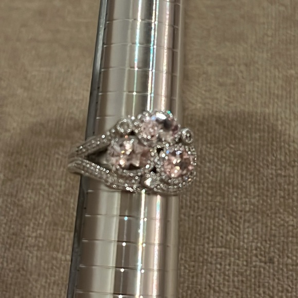 Judith Ripka Sterling Silver CZ Sparkling Ring Size 10 - Picture 12 of 13